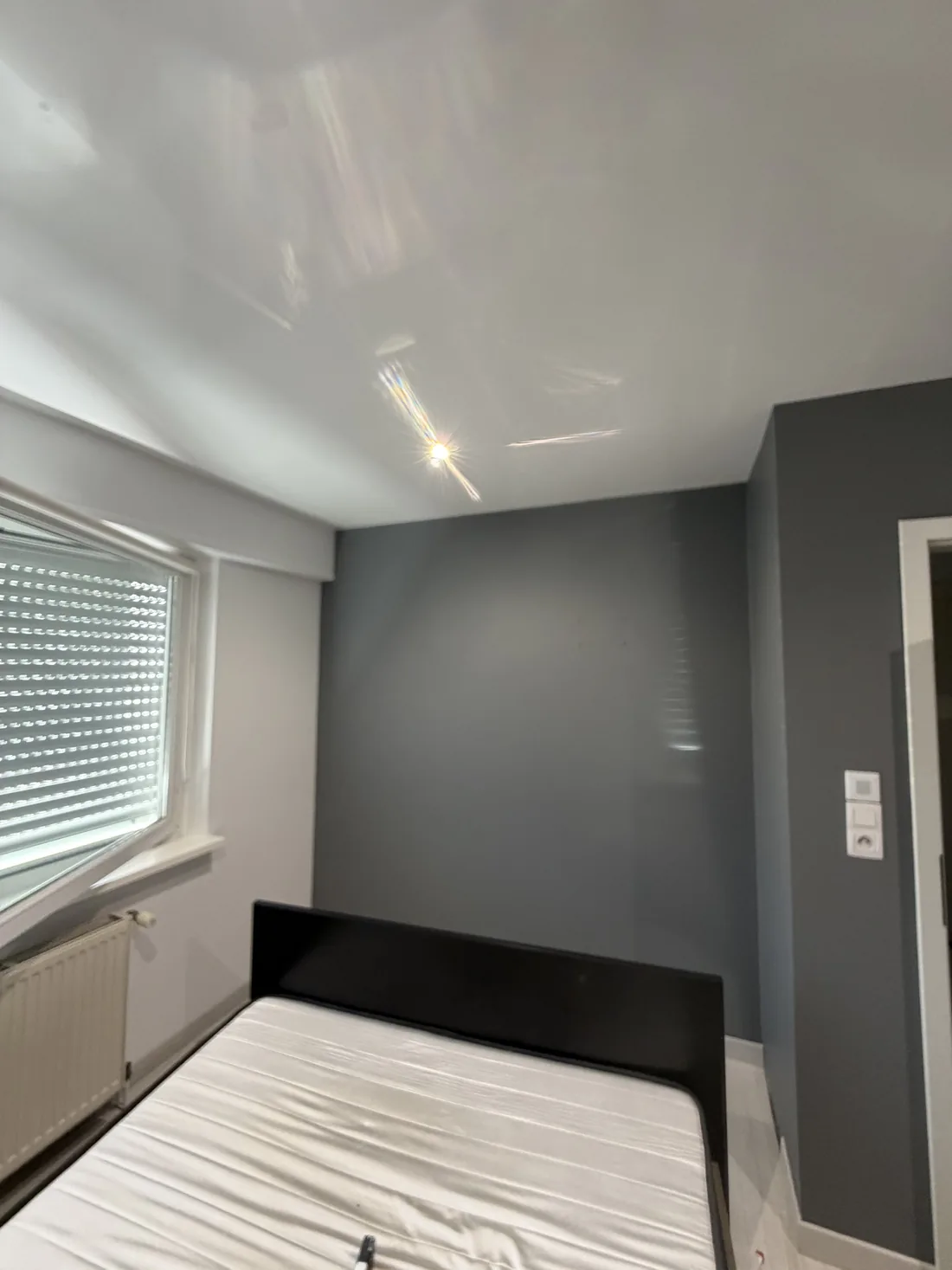 Peinture chambre anthracite à Petit-Réderching, secteur Bitche — rénovation par Art & Style